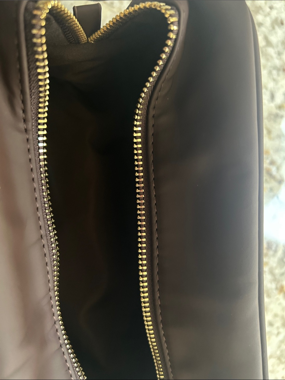 Burberry Brown Men's Toiletry Pouch with 'BURBERRY HERO' Patch - Picture 2 of 6